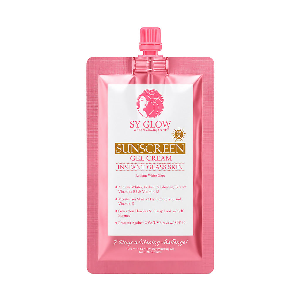 SY Glow Sunscreen Gel Cream Instant Glass Skin SPF60 PA++++ 50ml
