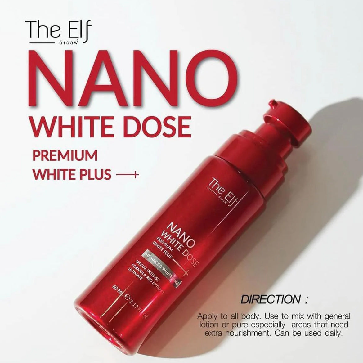 The Elf Nano White Dose Premium White Plus 60ml | Bini Beauty AU NZ