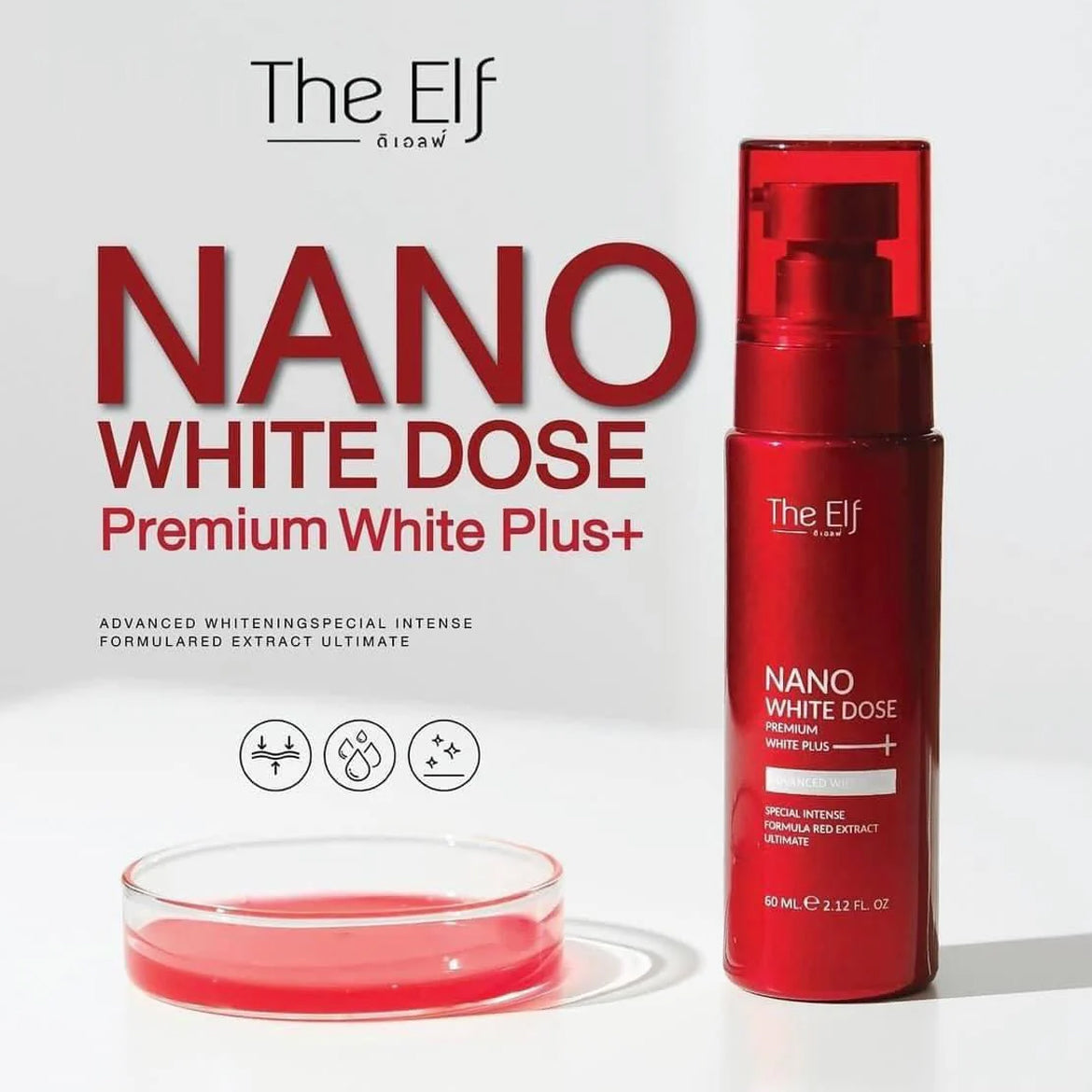 The Elf Nano White Dose Premium White Plus 60ml | Bini Beauty AU NZ