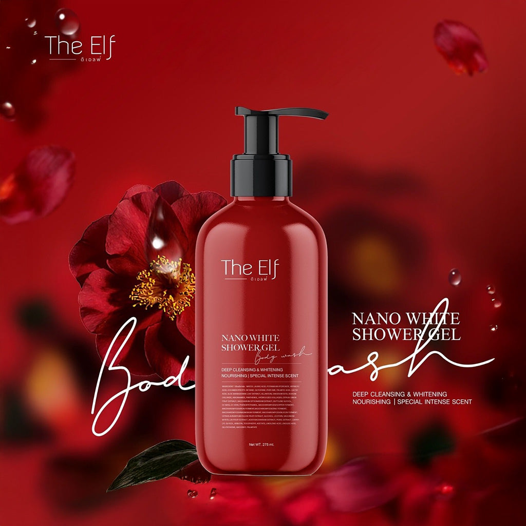 The Elf Nano White Shower Gel Body Wash 275ml