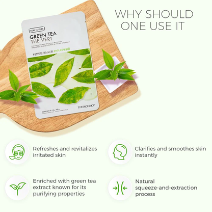 The Face Shop Real Nature with Green Tea Extract | Korean Skincare - benefits