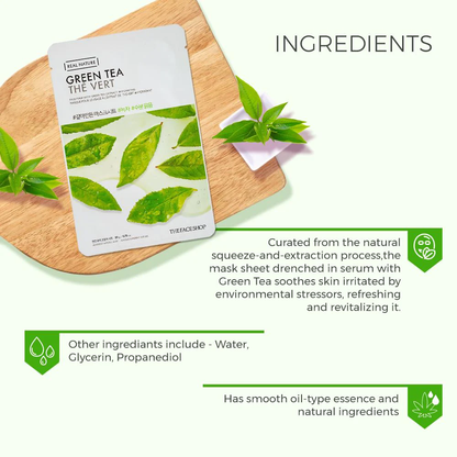 The Face Shop Real Nature with Green Tea Extract | Korean Skincare - ingredients