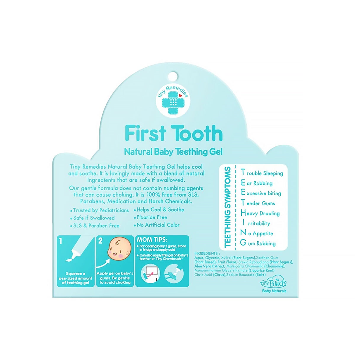 Tiny Buds First Tooth Natural Soothing Gel 20g | Bini Beauty AU NZ