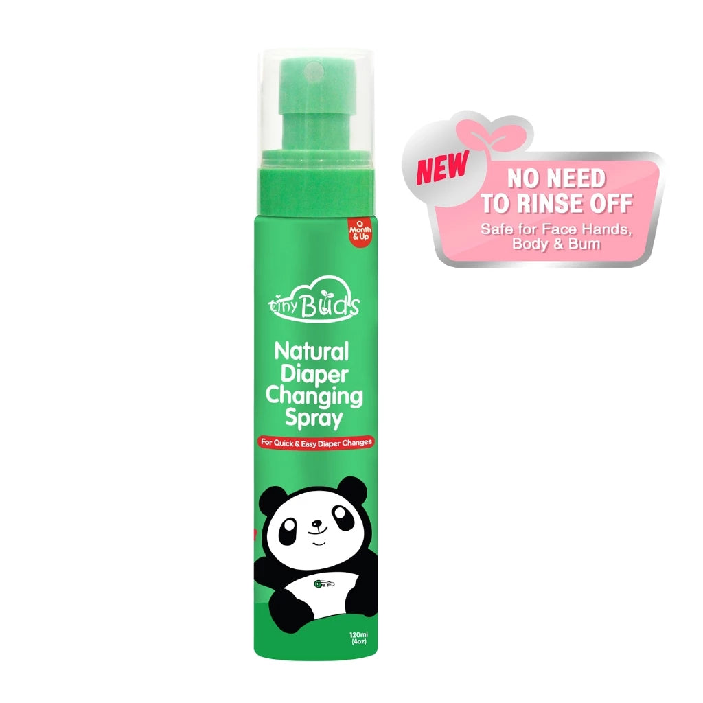 Tiny Buds Natural Diaper Changing Spray 120ml | Bini Beauty NZ AU