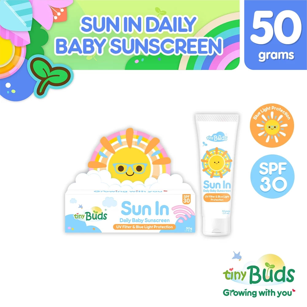 Tiny Buds Sun In Daily Baby Sunscreen SPF 30 | Bini Beauty AU NZ