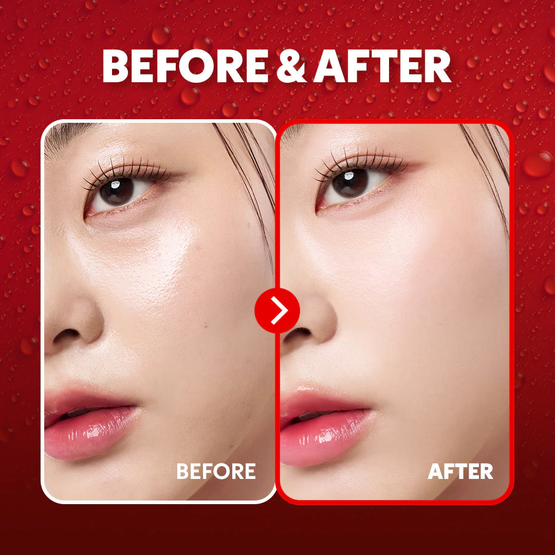 TIRTIR Mask Fit Make Up Fixer 80ml Before and After