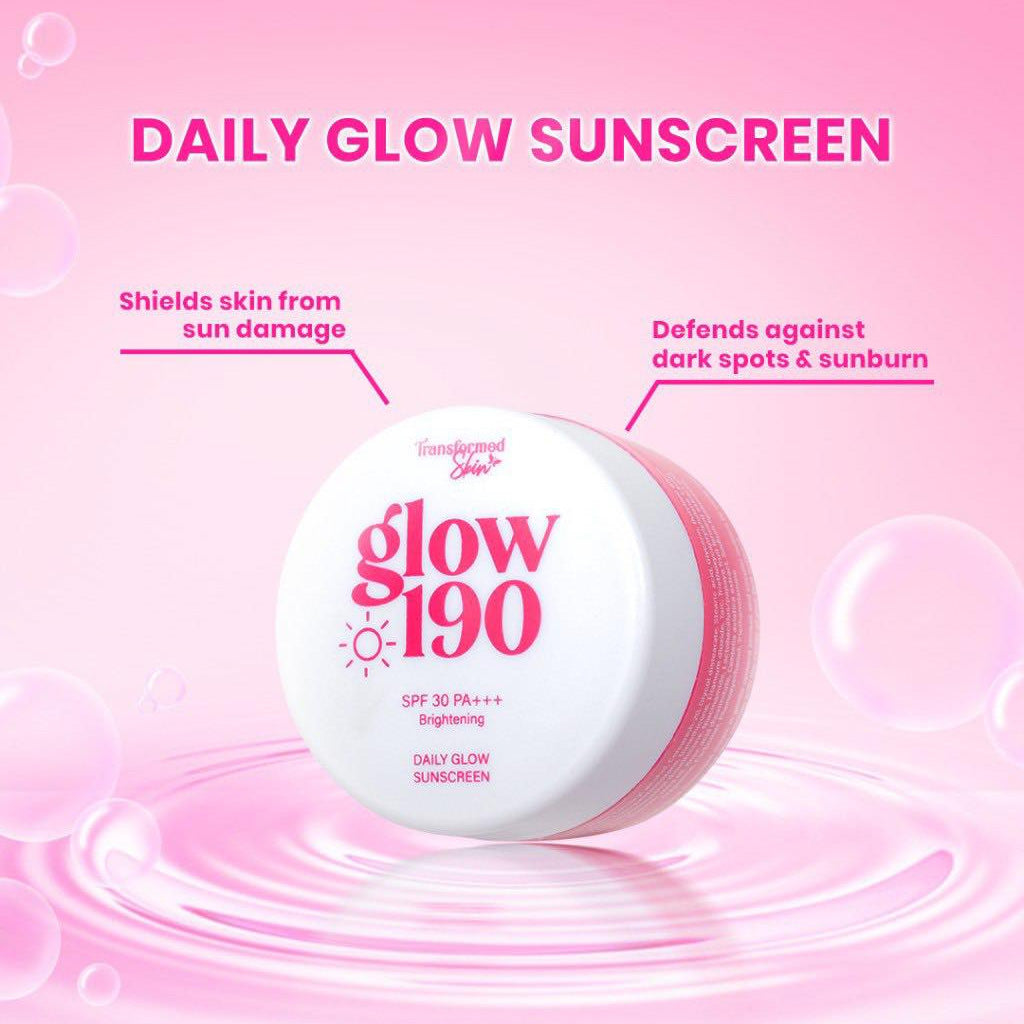 Transformed Skin Honest Glow 190 Rejuvenating Set: Daily Glow Sunscreen Benefits