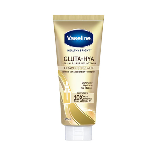 Vaseline Gluta-Hya Serum Burst UV Lotion Flawless Glow 330ml | NZ AU