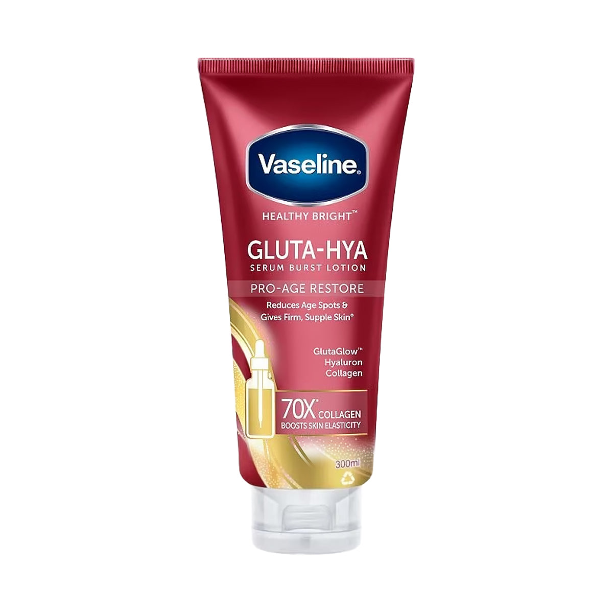 Vaseline Gluta-Hya Serum Burst Lotion Pro-Age Restore 300ml | Bini Beauty NZ AU