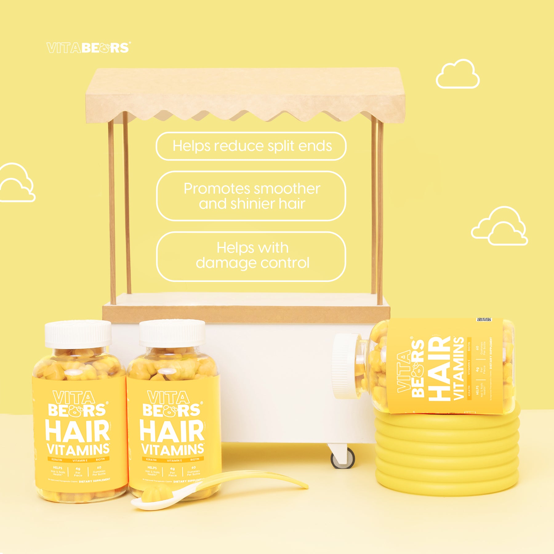 Vitabears Hair Vitamins Benefits and Features