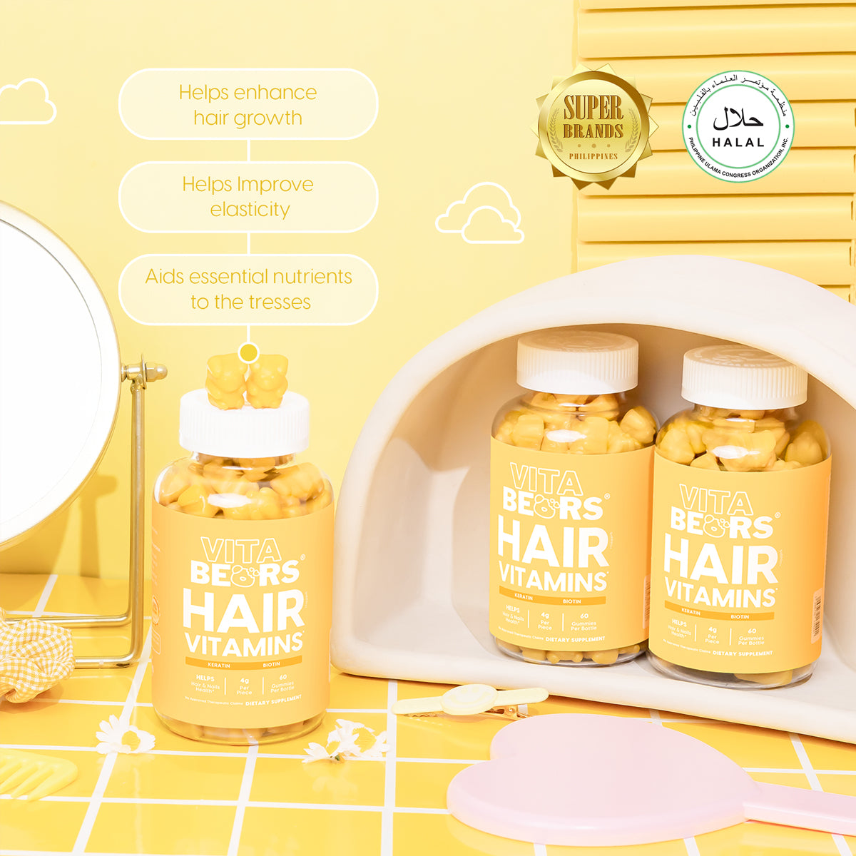 Vitabears Hair Vitamins more benefits