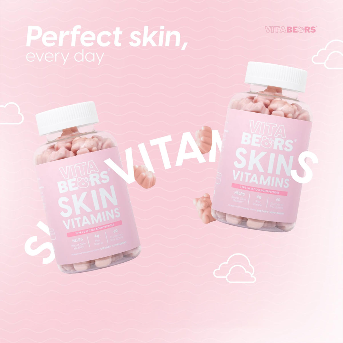 Vitabears Skin Vitamins Dietary Supplement | Bini Beauty