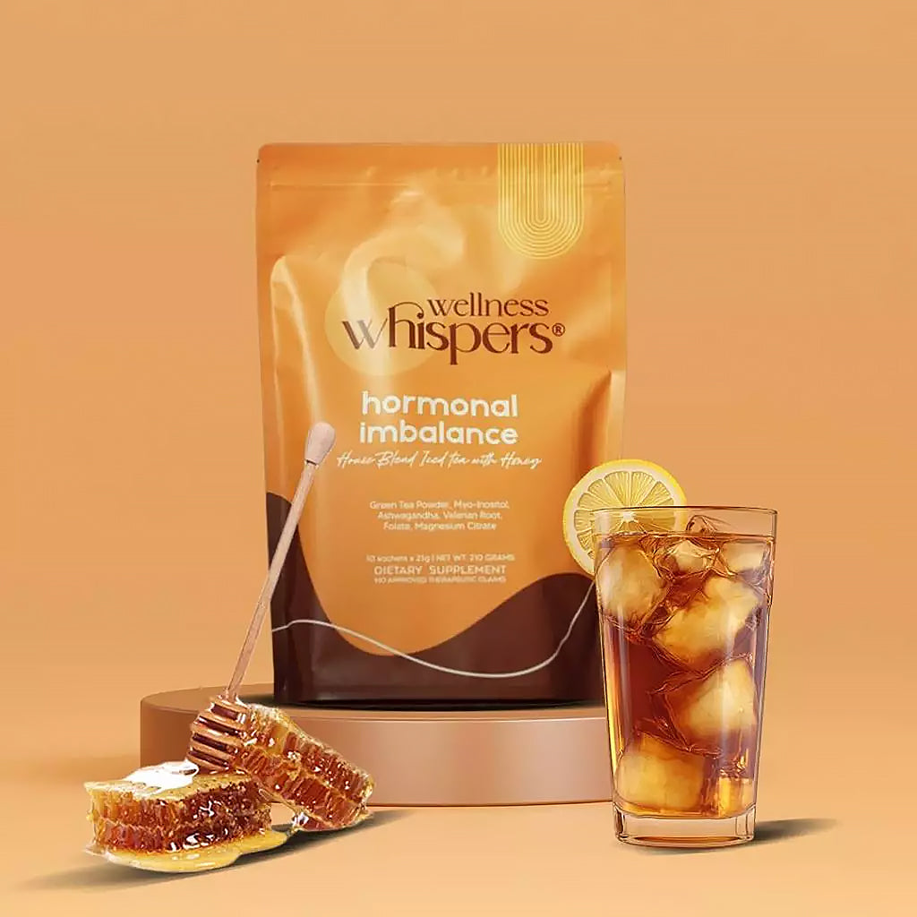 Wellness Whispers Hormonal Imbalance House Blend Iced Tea with Honey | Bini Beauty AU NZ