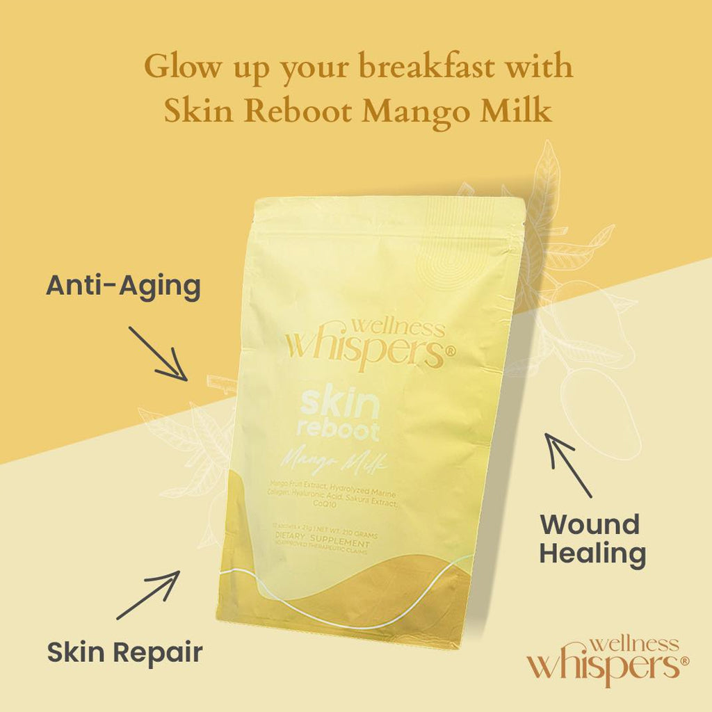 Wellness Whispers Skin Reboot Mango Milk | Bini Beauty NZ AU