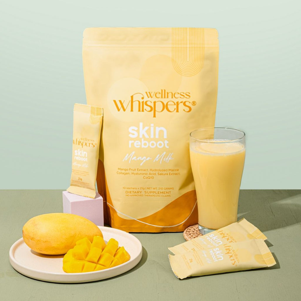 Wellness Whispers Skin Reboot Mango Milk | Bini Beauty NZ AU