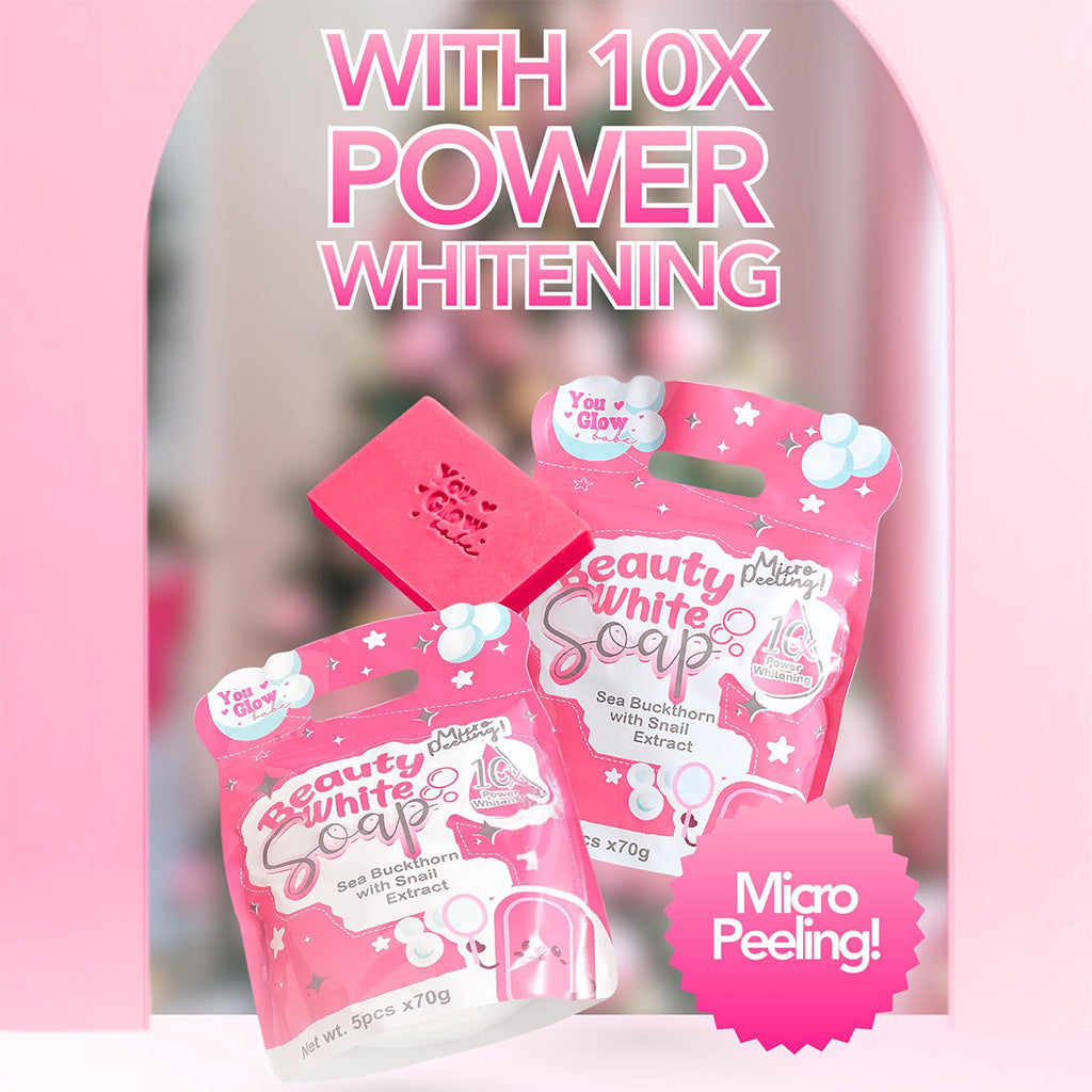 You Glow Babe Beauty White Soap (5 pcs) - micropeeling and power whitening soap