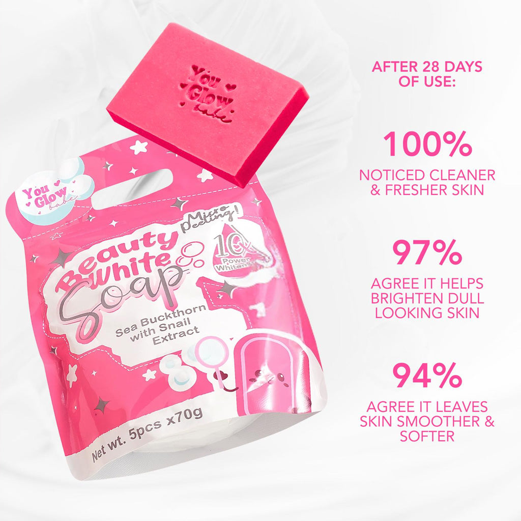 You Glow Babe Beauty White Soap (5 pcs) - benefits after use
