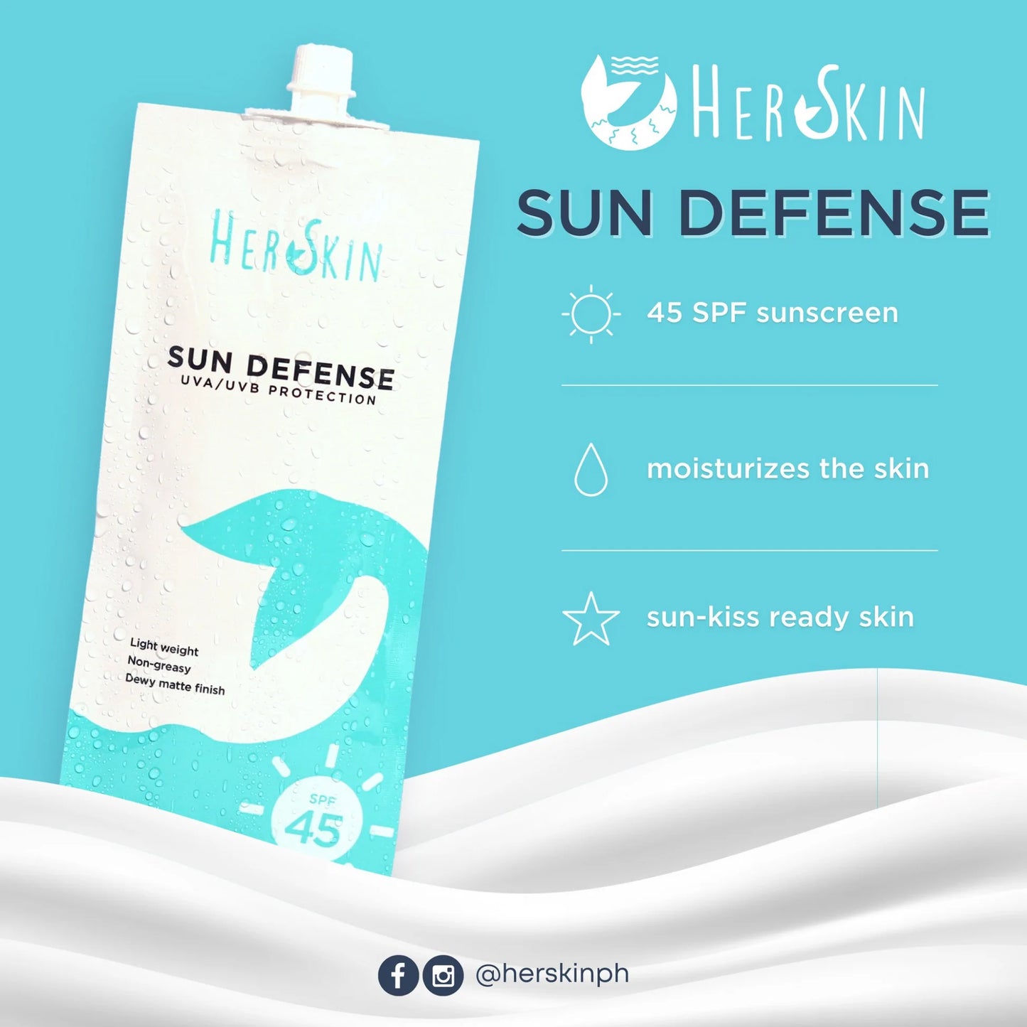 HerSkin Sun Defense SPF 45 50g