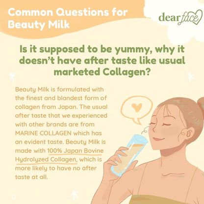 Dear Face Beauty Milk Melon Collagen Drink